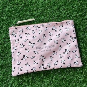 Kate Spade Large Canvas Floral Print Zip Pouch